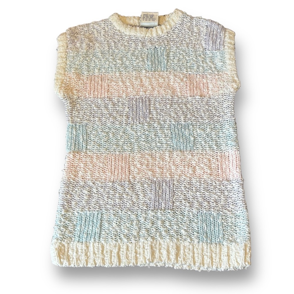 [Extra Touch] VTG Pastel Sweater Vest